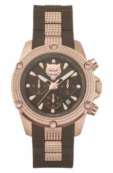 Hurricane Silicone Strap Watch, 44mm