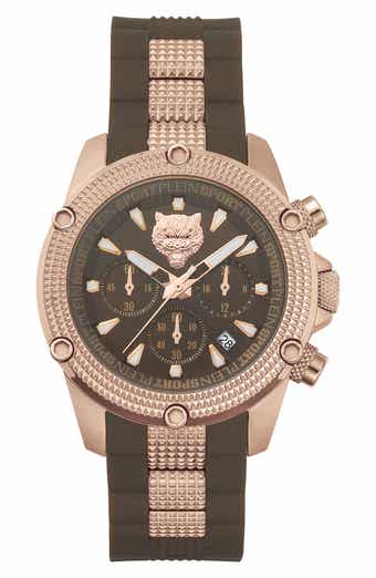 Hurricane Silicone Strap Watch, 44mm