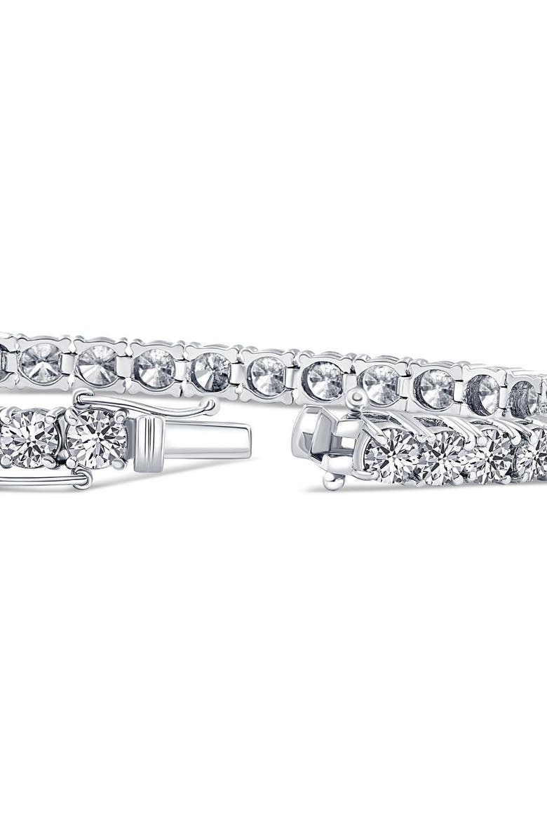 11ct Lab Grown Round Cut Diamond Tennis Bracelet 14K Gold 7", Alternate, color, 14k White Gold