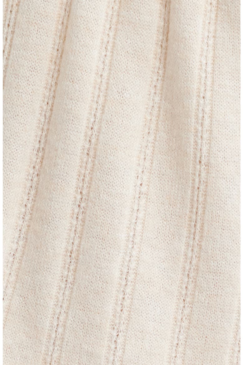 The Luna Low Rise Rib Cashmere Blend Shorts, Alternate, color, TAN IVORY