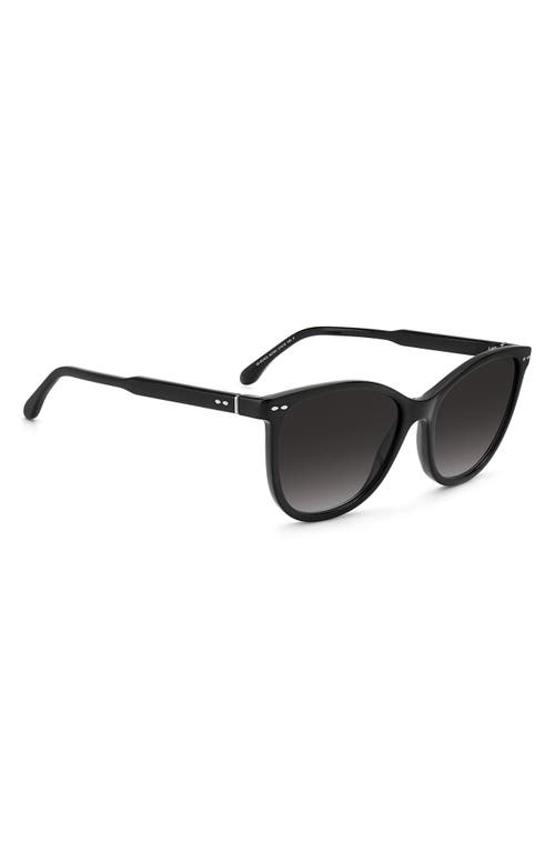 Isabel Marant Gradient Round Sunglasses In Black