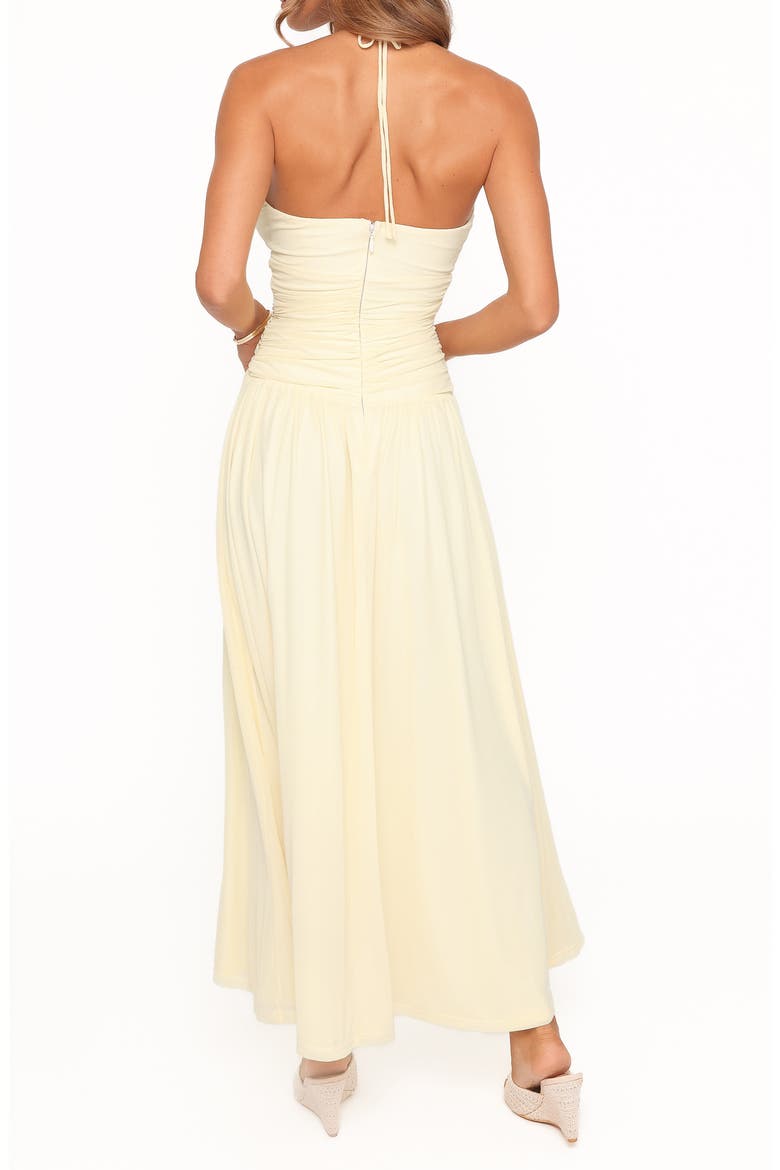 Kylee Halter Maxi Dress, Alternate, color, BUTTER YELLOW