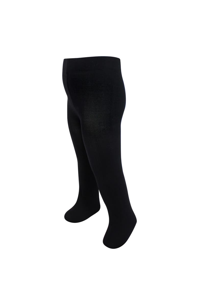 Luvable Friends Nylon Tights, Alternate, color, Black