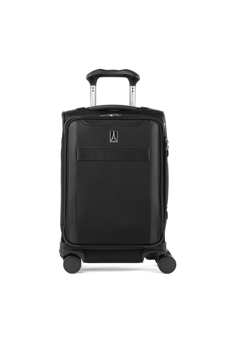 Versapack + Lightweight Softside Expandable 20" Compact Carry On Spinner Luggage, Main, color, Black