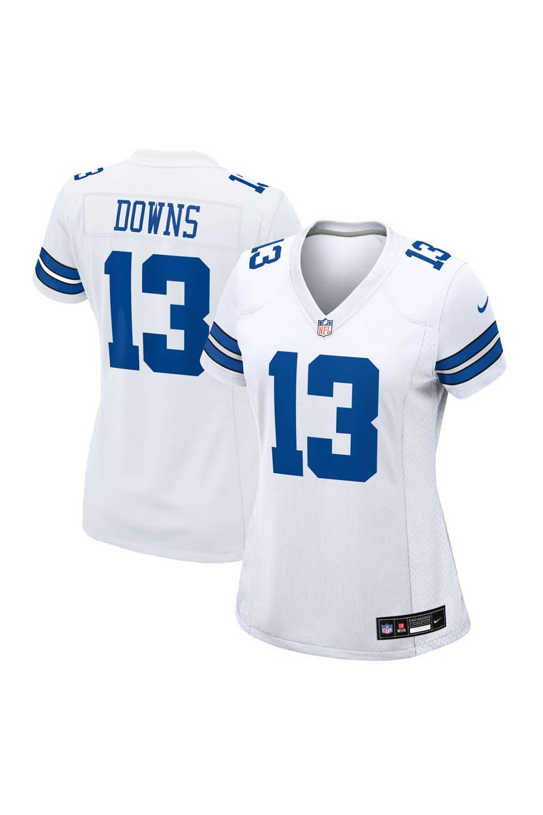 Women's Nike Caleb Downs White Dallas Cowboys Game Jersey, Main, color, White