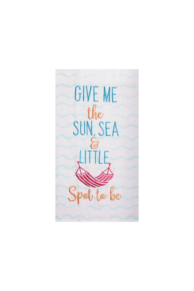 Little Spot To Be Flour Sack Dishtowel, Main, color, White
