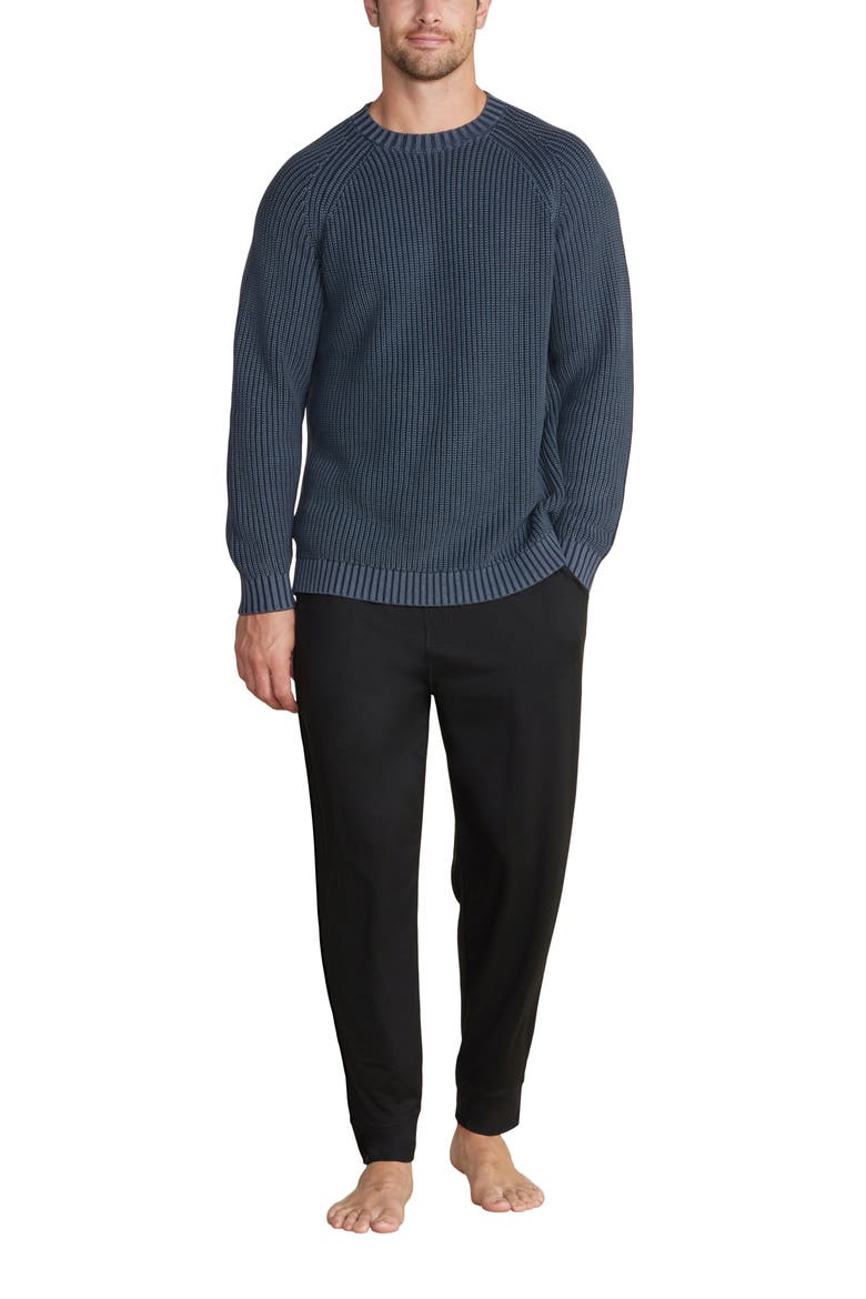 Butterchic Knit Heavy Joggers, Alternate, color, BLACK
