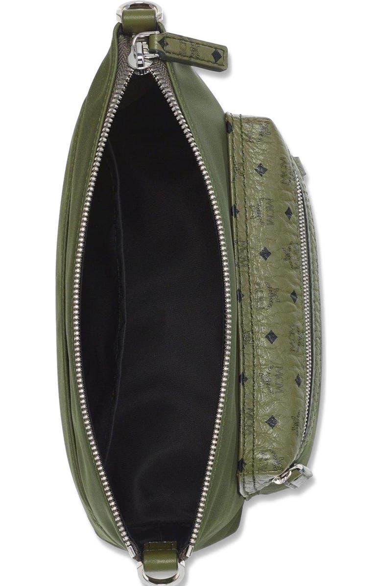 MCM Aren Crossbody in Nylon and Leather, Alternate, color,