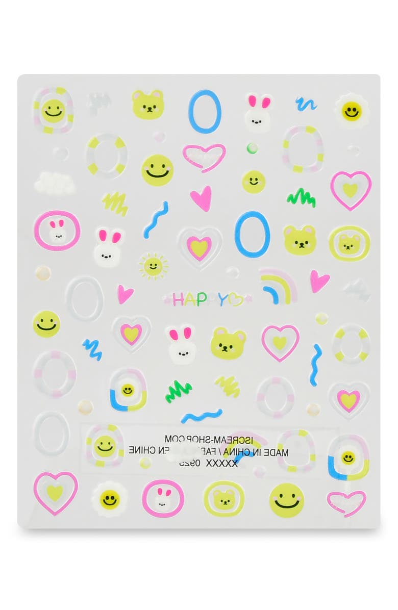 Iscream Kids' Spring Nail Stickers, Main, color, Multi