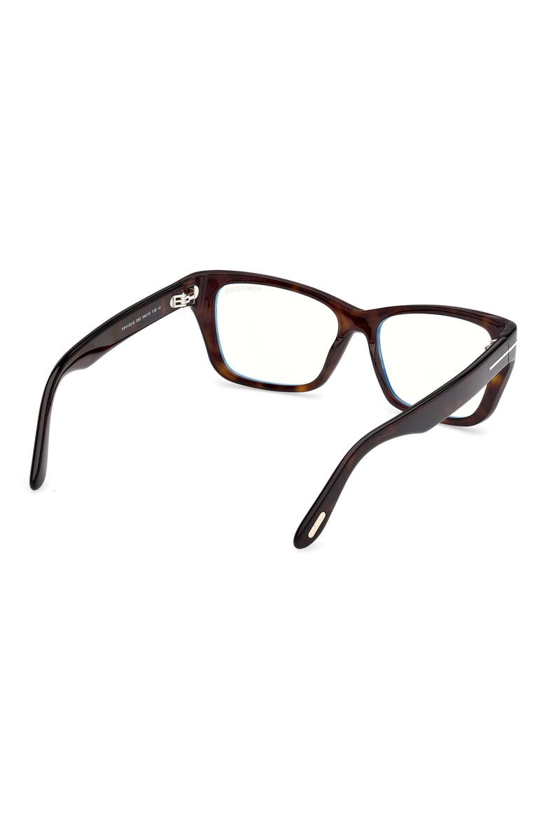 54mm Butterfly Optical Glasses, Alternate, color, SHINY CLASSIC DARK HAVANA