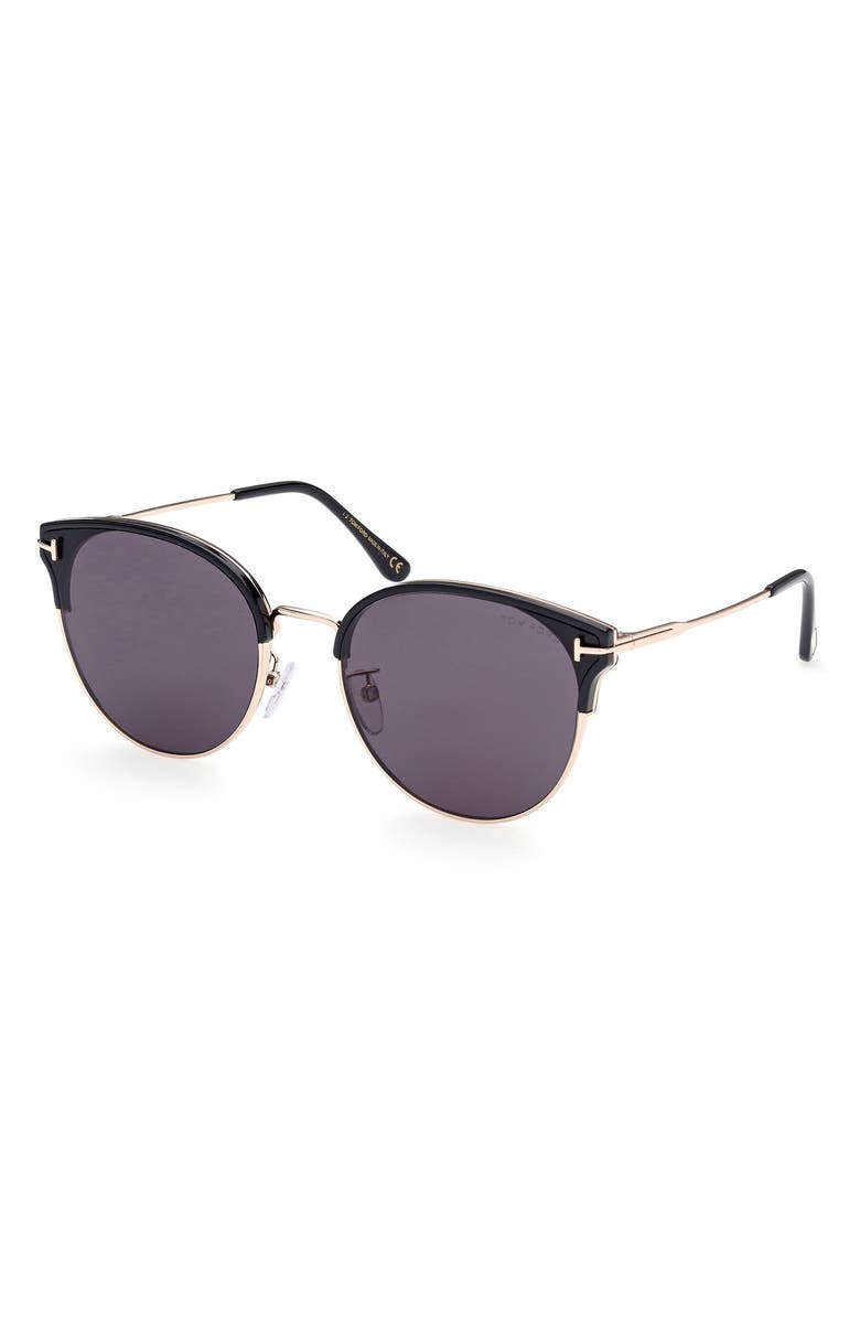 TOM FORD 61mm Round Sunglasses, Alternate, color,