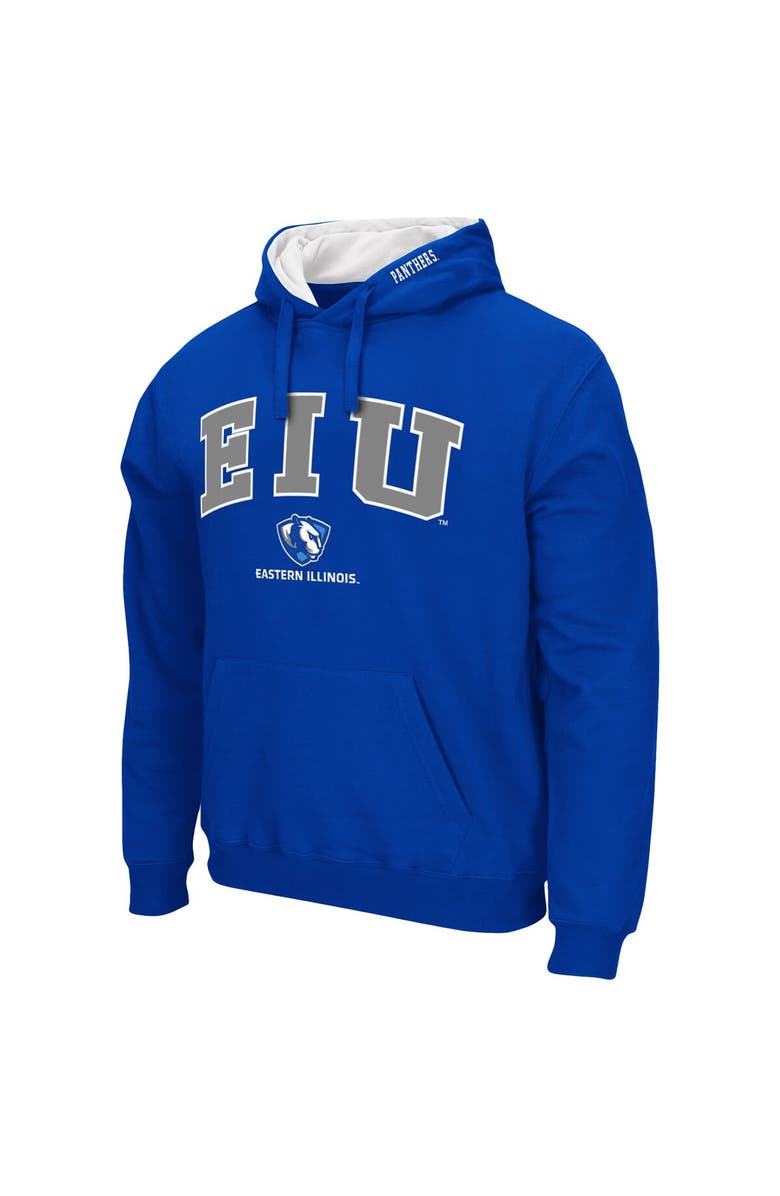 COLOSSEUM Men's Colosseum Blue Eastern Illinois Panthers Arch and Logo Pullover Hoodie, Alternate, color, Blue