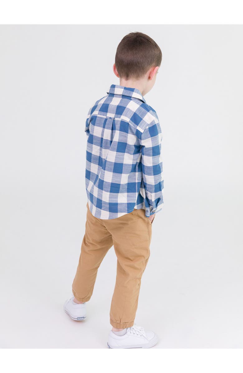 RuggedButts Baby Boys Long Sleeve Button Down Shirt, Alternate, color, 