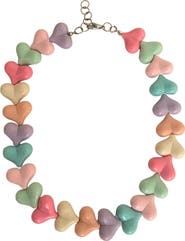 PINK HALEY Candy Heart Necklace