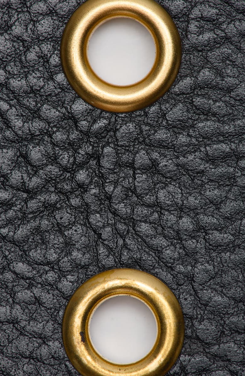 AllSaints Eyelet Leather Belt, Alternate, color, Black