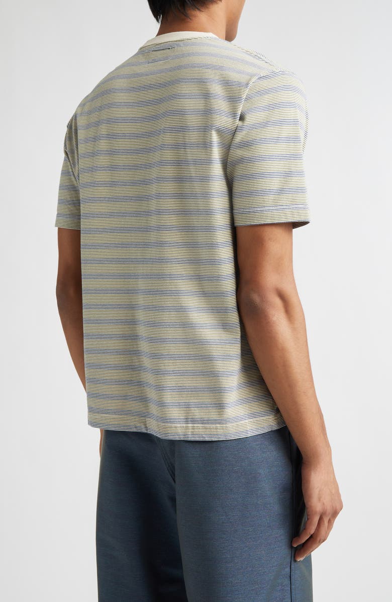 BEAMS Pinstripe Pocket T-Shirt, Alternate, color, Off White