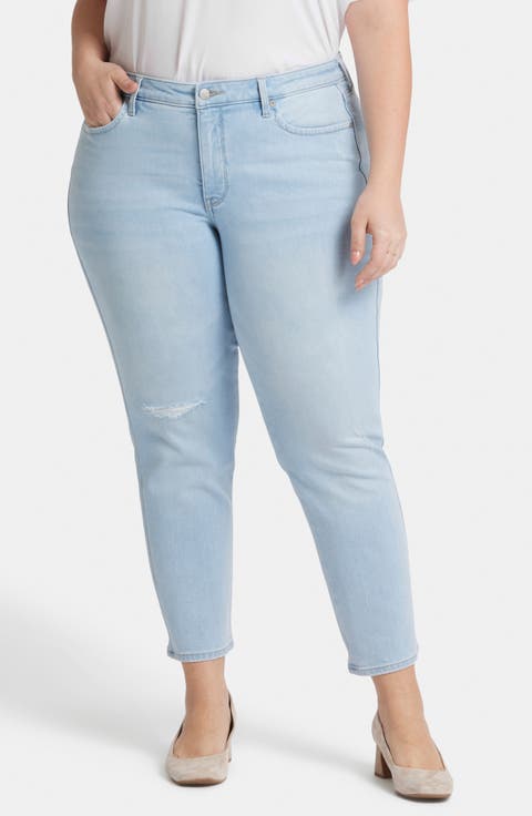 Stella High Waist Ankle Tapered Jeans (Plus)