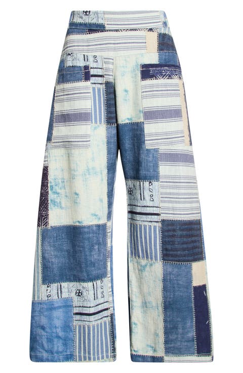 Symphony Patched Wide Leg Jeans