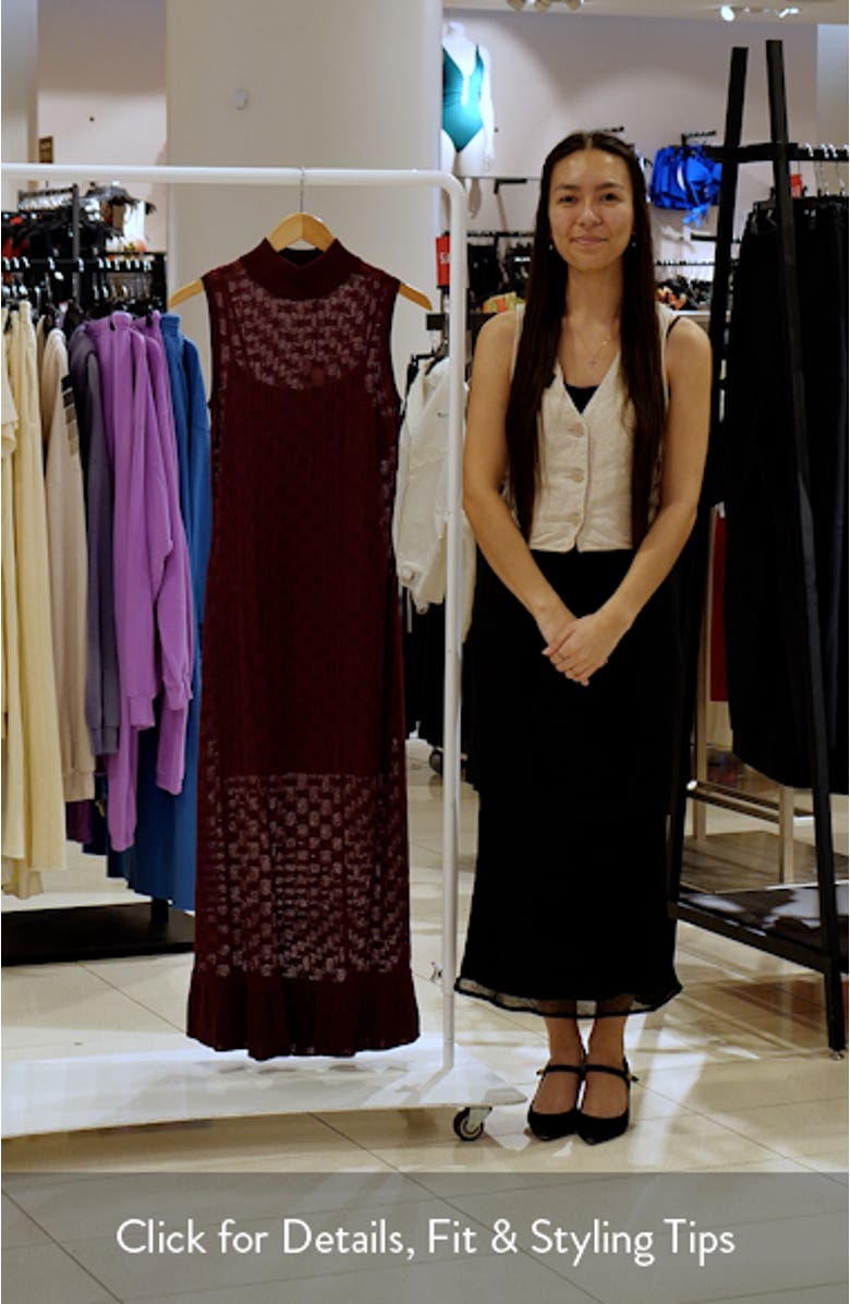 Mock Neck Midi Sweater Dress, sales video thumbnail