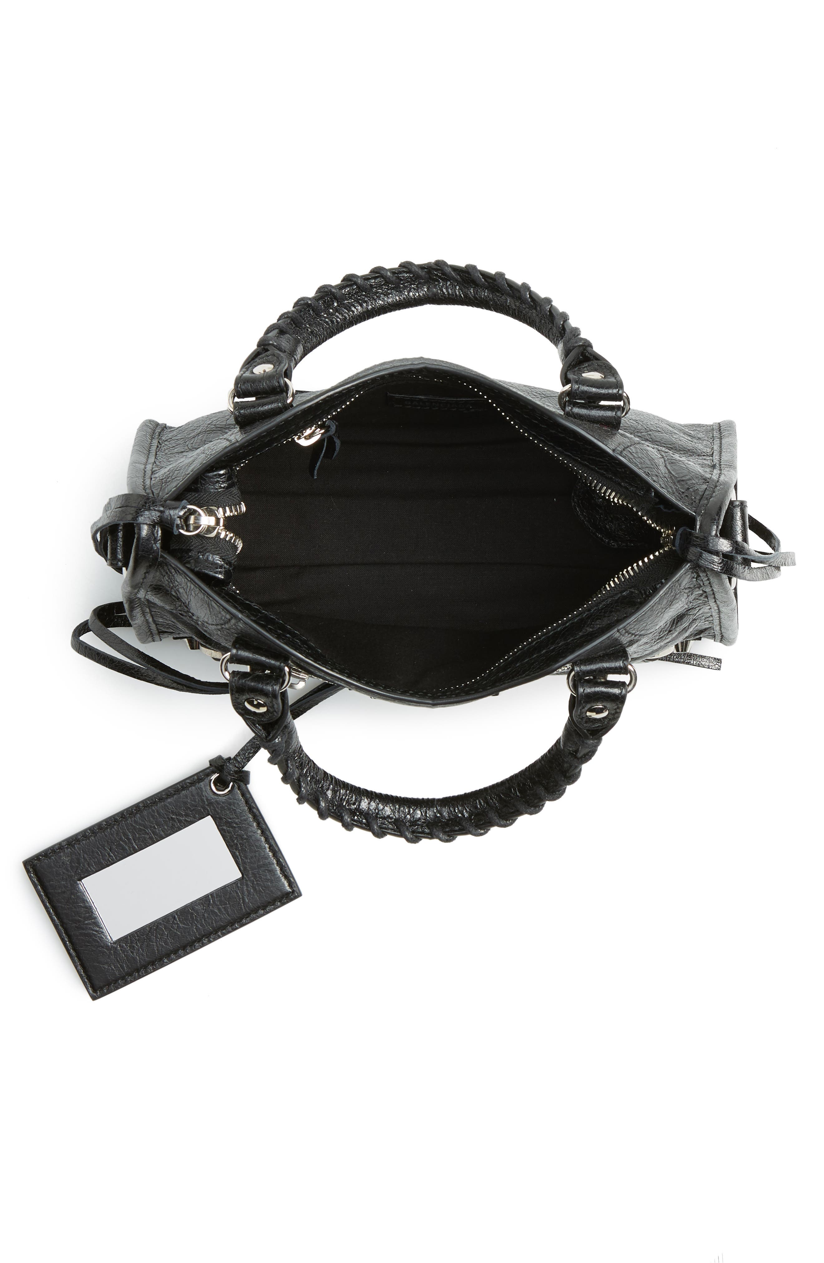 Balenciaga Mini Arena City Leather Satchel, Alternate, color, 