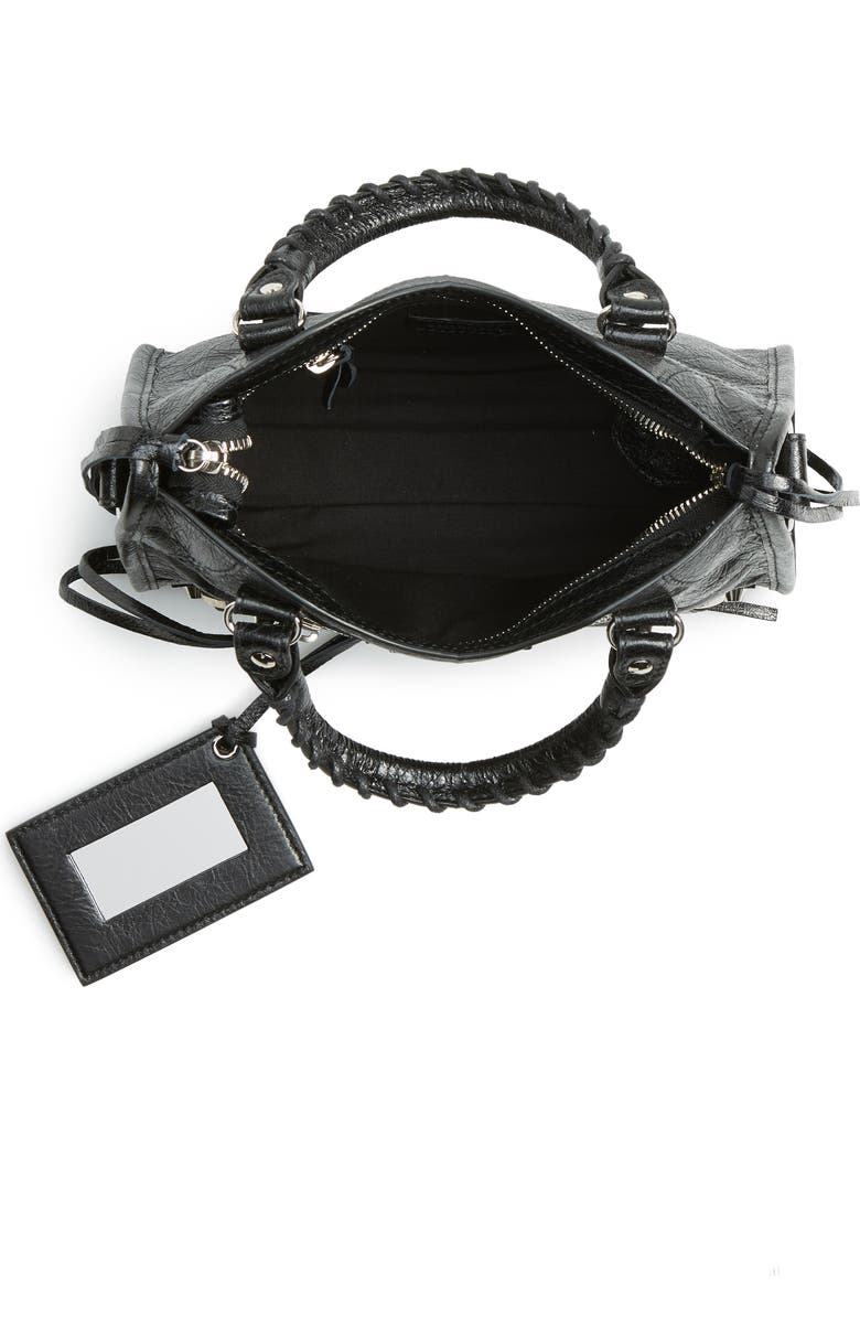 Balenciaga Mini Arena City Leather Satchel, Alternate, color,