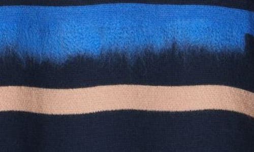 PAUL SMITH PAUL SMITH STRIPE CREWNECK COTTON & WOOL SWEATER