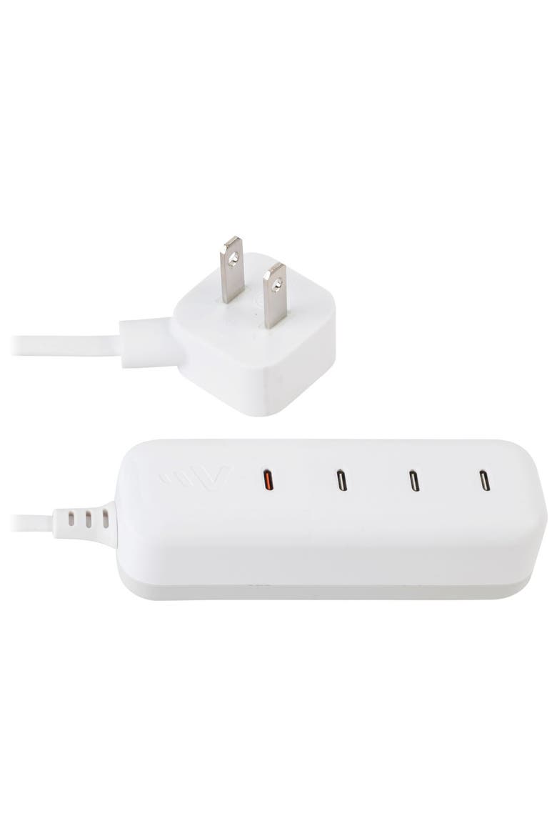 140W 4-Port USB-C Universal ULTRAFAST Multiport Charging Station, Alternate, color, White