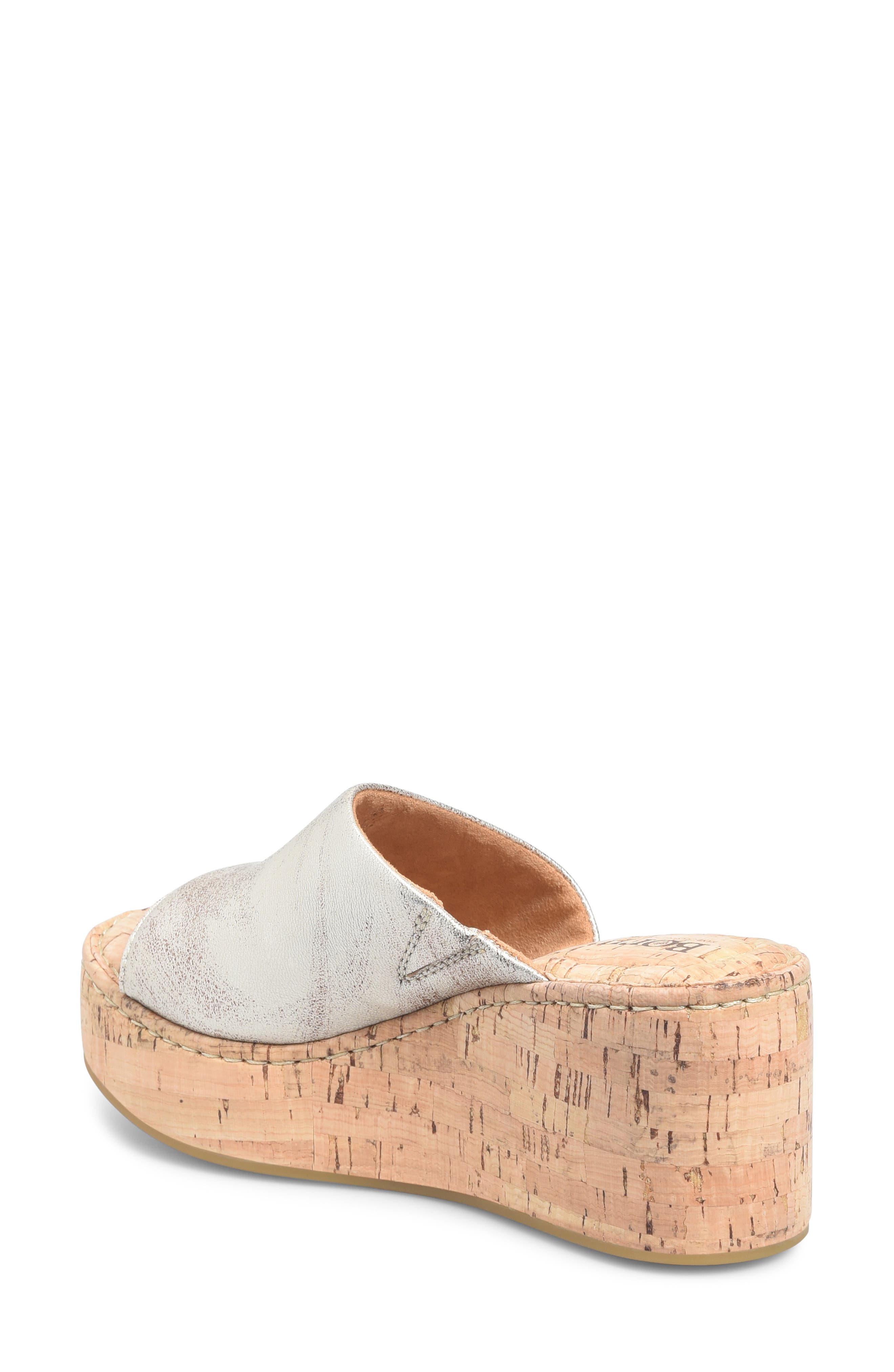 Børn Shilo Platform Wedge Sandal, Alternate, color, Light Gold Metallic
