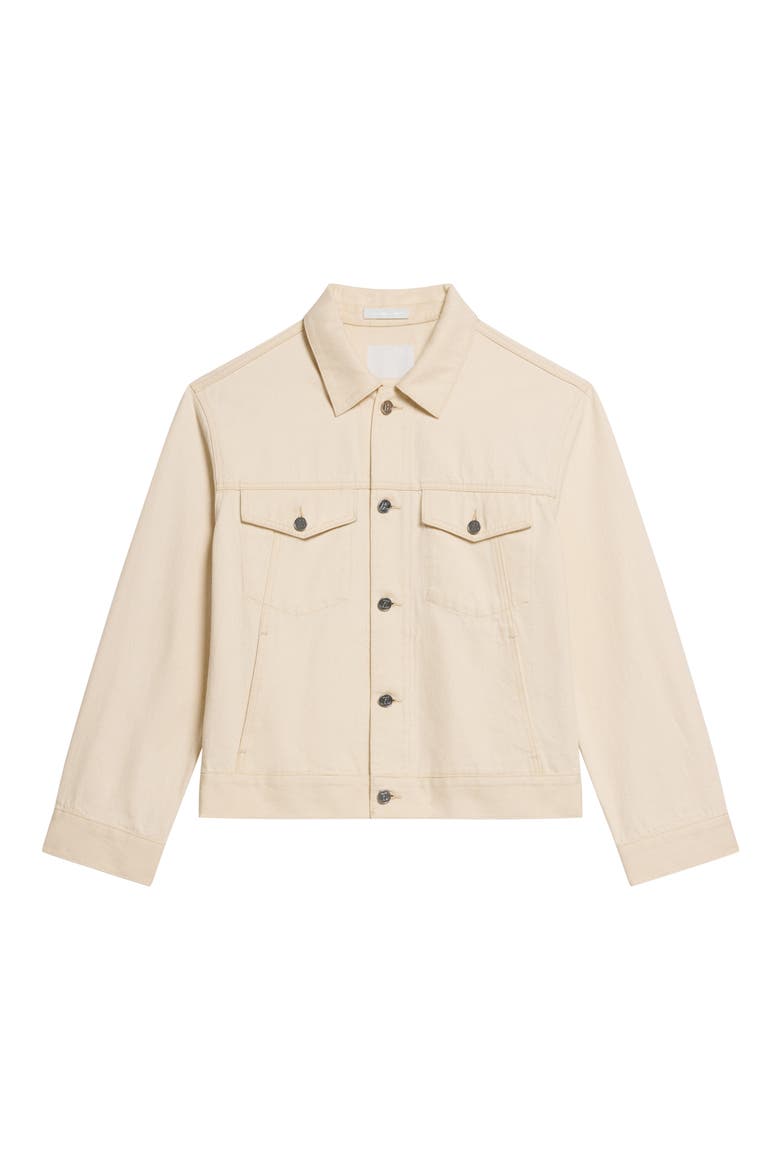 Classic Denim Trucker Jacket, Alternate, color, ECRU