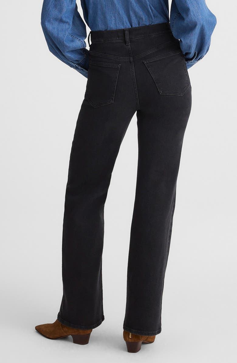 Madewell The Wide Leg Jeans, Alternate, color, Black Frost