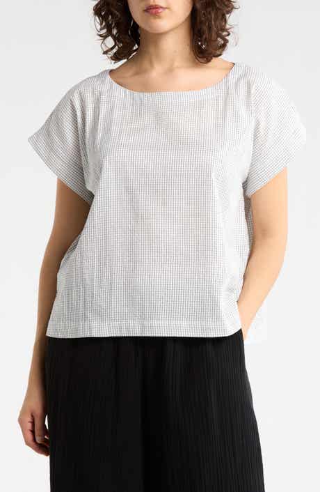 Eileen Fisher Ballet Neck Boxy Top