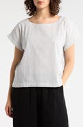 Eileen Fisher Ballet Neck Boxy Top