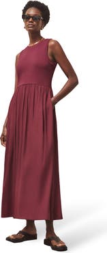 Ro&Zo Mixed Media Sleeveless Dress