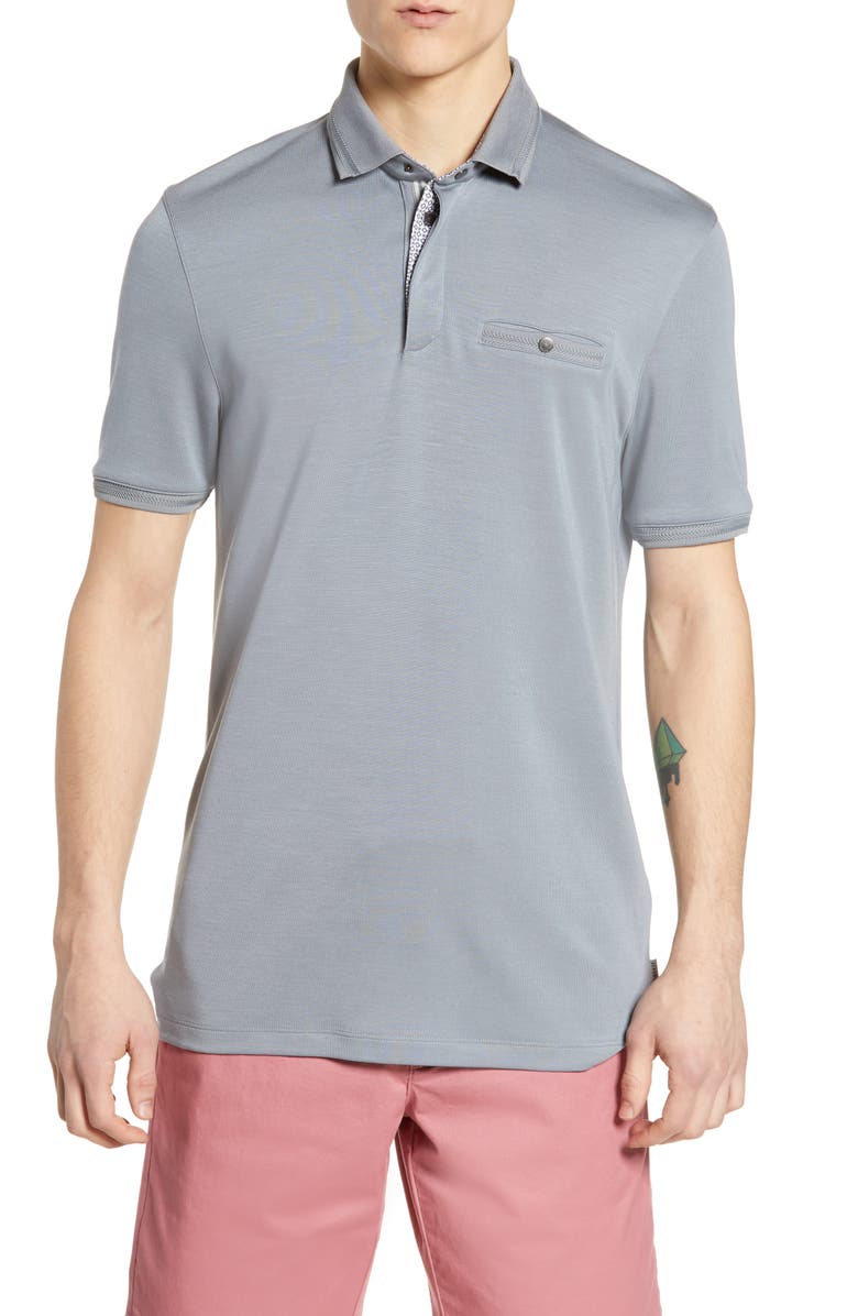 Ted Baker London Plaza Slim Fit Polo, Main, color, 