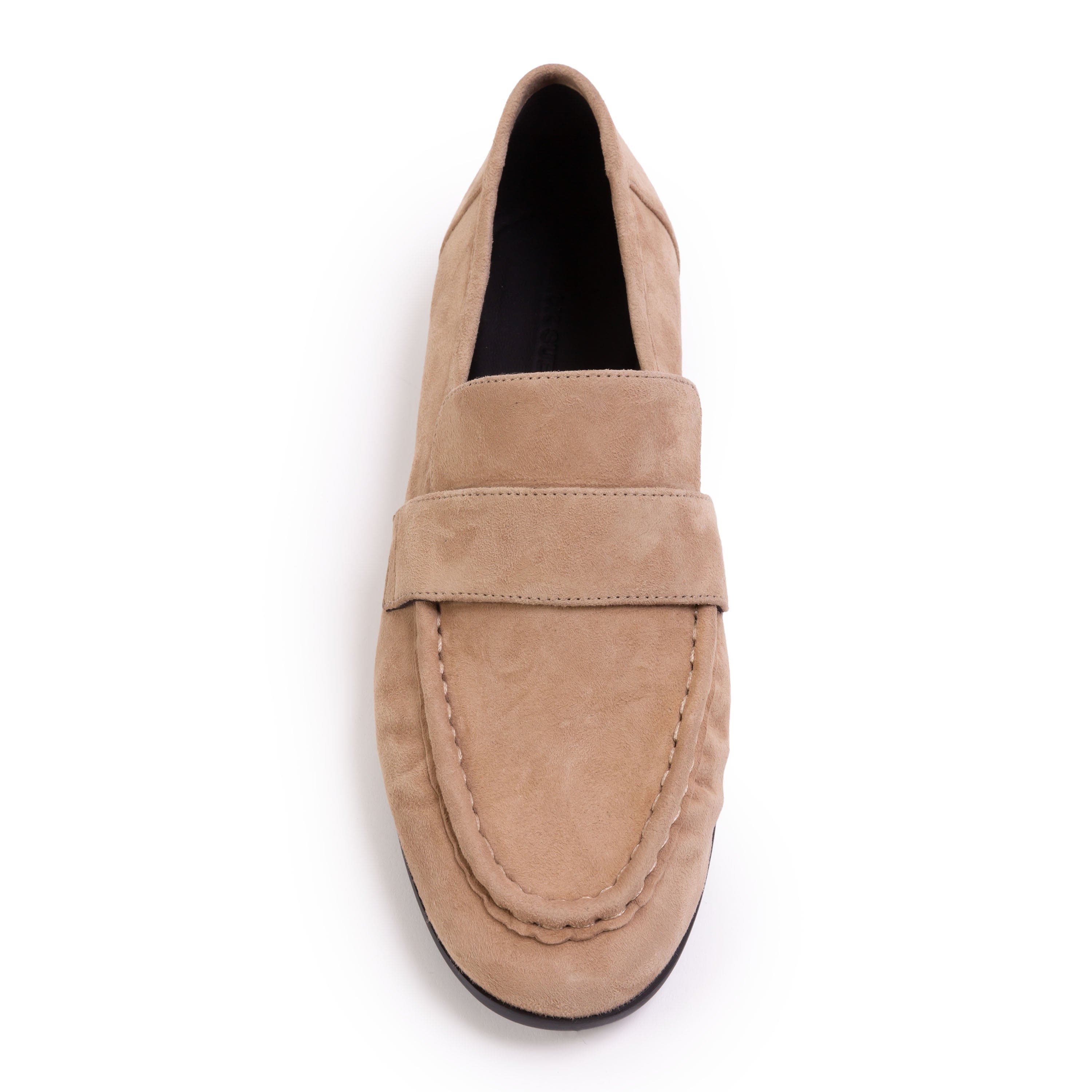 BLACK SUEDE STUDIO Arrow Suede Loafer, Alternate, color, Taupe Suede