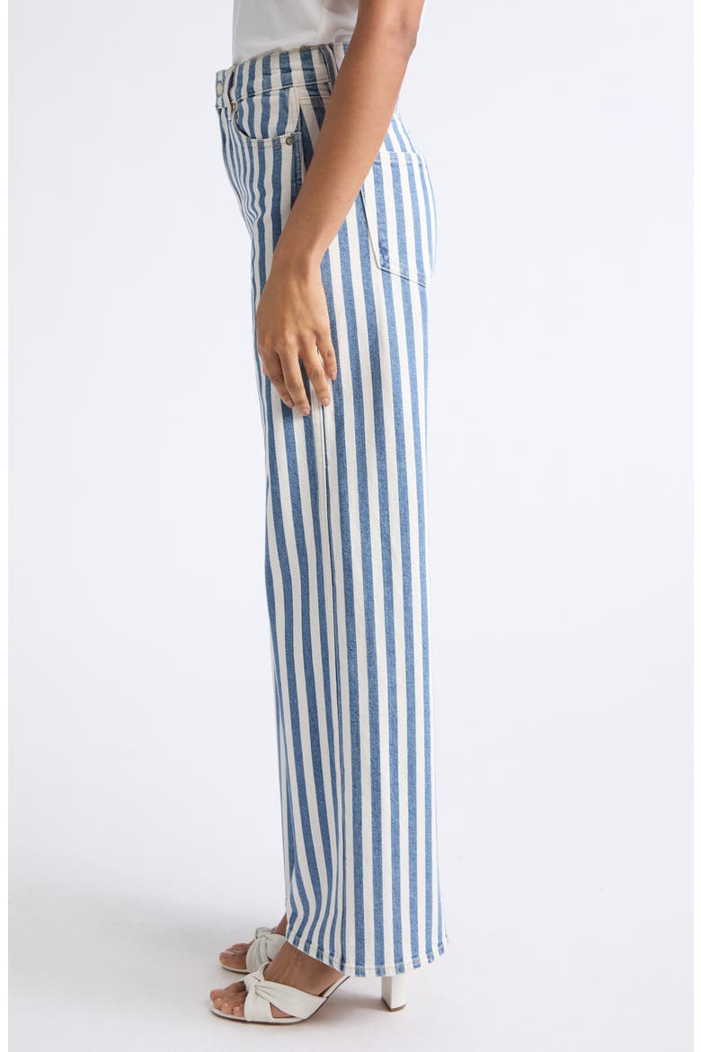 Taylor Stripe Wide Leg Jeans, Alternate, color, SALTWATER STRIPE