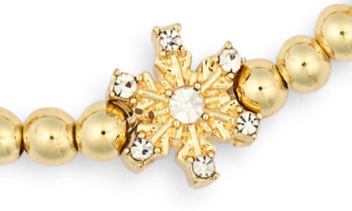Baublebar Snowflake & Pearl Set Of 2 Bracelets In Gold