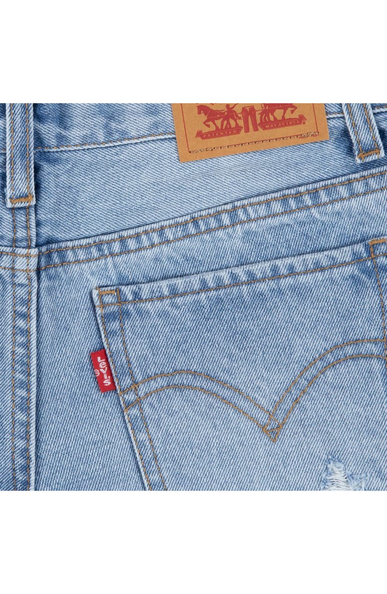 Levi's<sup>®</sup> Kids' Frayed Denim Shorts, Alternate, color, 