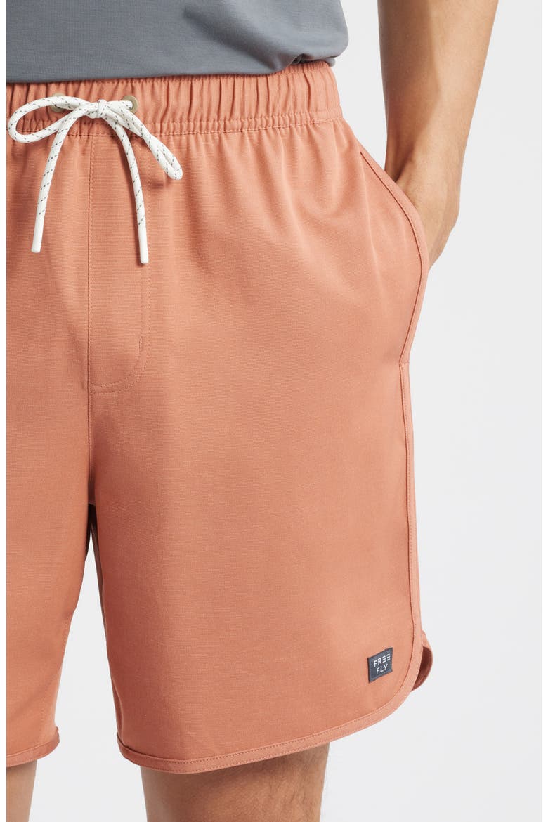 Reverb Water Resistant Hybrid Performance Shorts, Alternate, color, REDWOOD