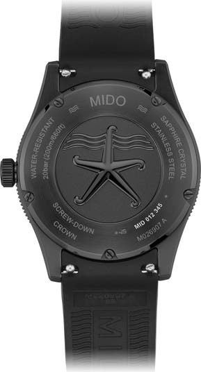 MIDO Ocean Star Automatic Rubber Strap Watch, 39mm | Nordstrom