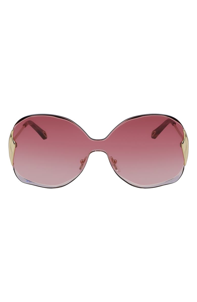 Chloé Curtis 59mm Butterfly Shield Sunglasses, Main, color,