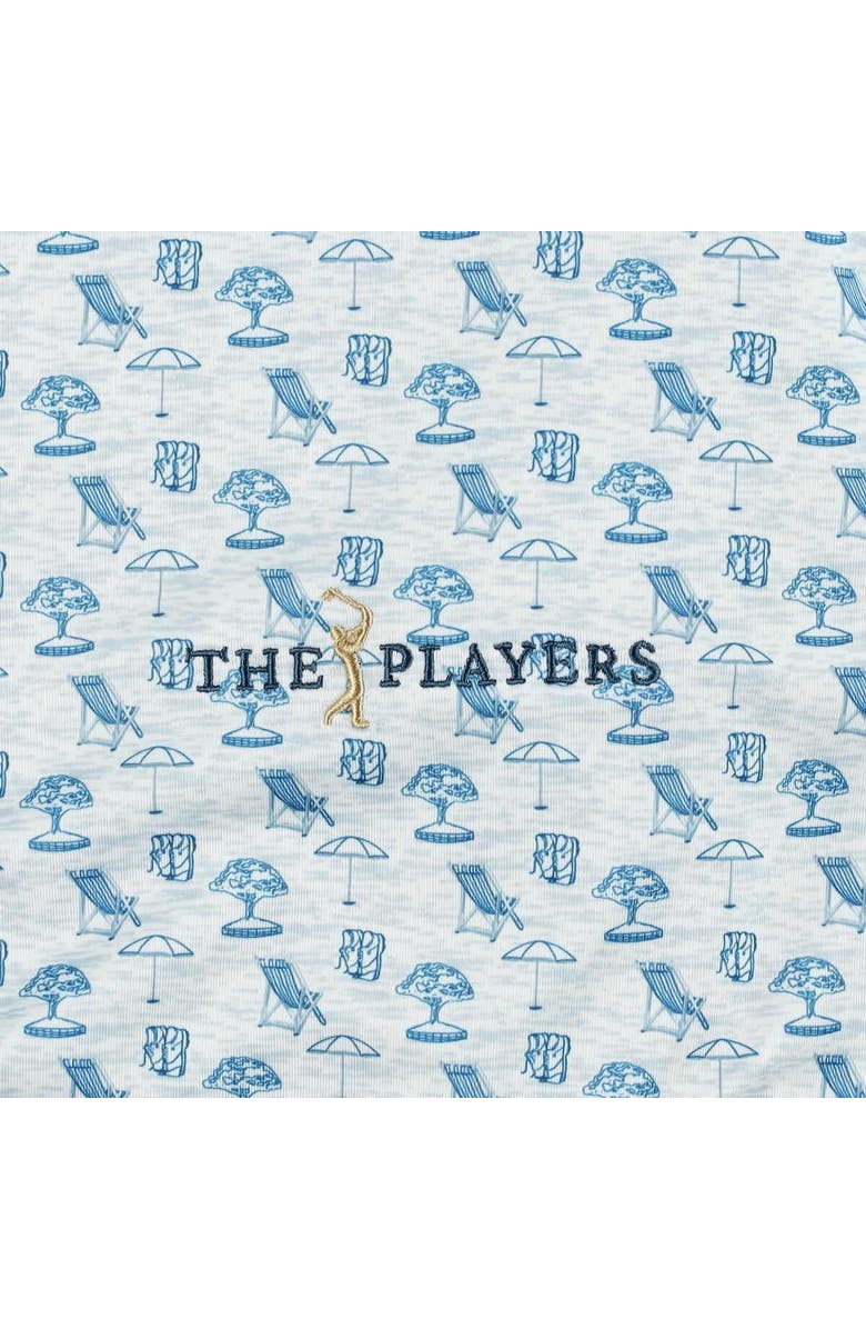 FOOTJOY Men
s FootJoy  White THE PLAYERS ProDry All Over Print Polo, Alternate, color, White