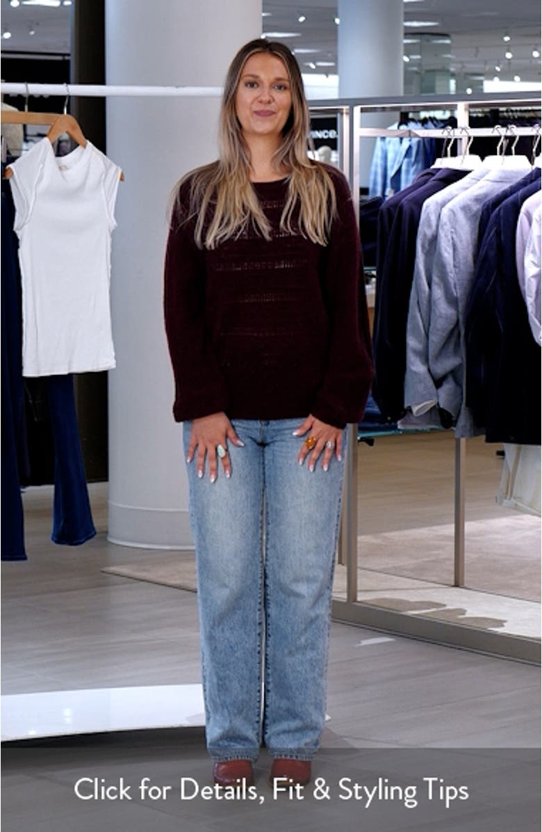 Pointelle Raglan Sleeve Sweater, sales video thumbnail