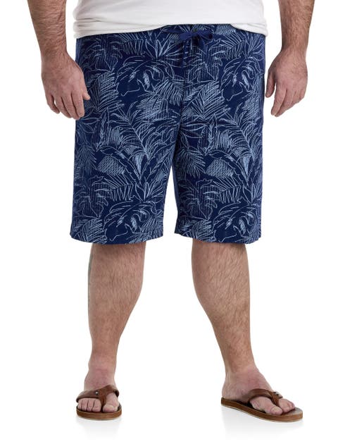 Stretch Tropical Drawstring Shorts