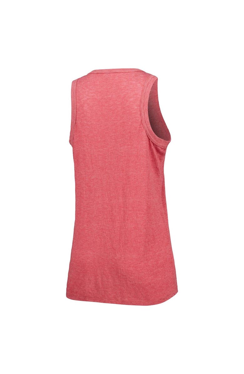 SOFT AS A GRAPE Women's Soft as a Grape Red Los Angeles Angels Tri-Blend Tank Top, Alternate, color, Red