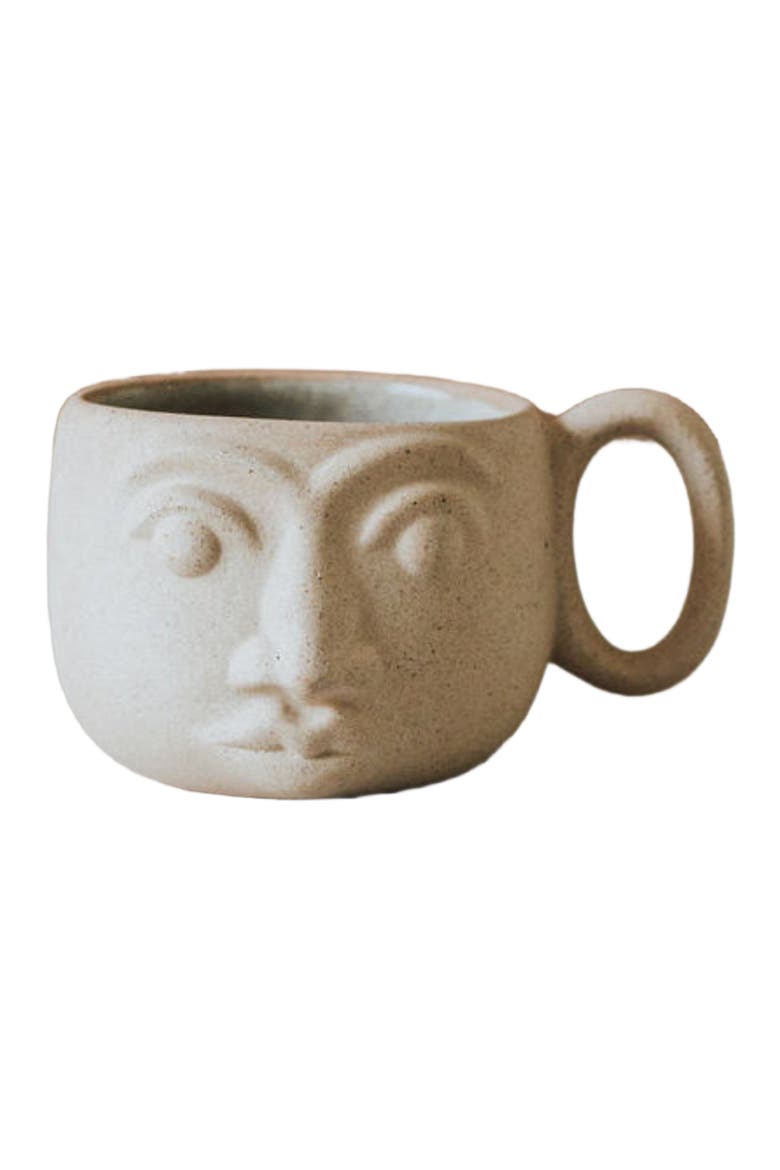 Face Mug, Alternate, color, Terracotta