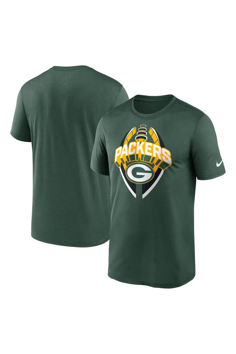 Men's Nike Green Green Bay Packers Legend Icon Performance T-Shirt, Alternate, color, Green