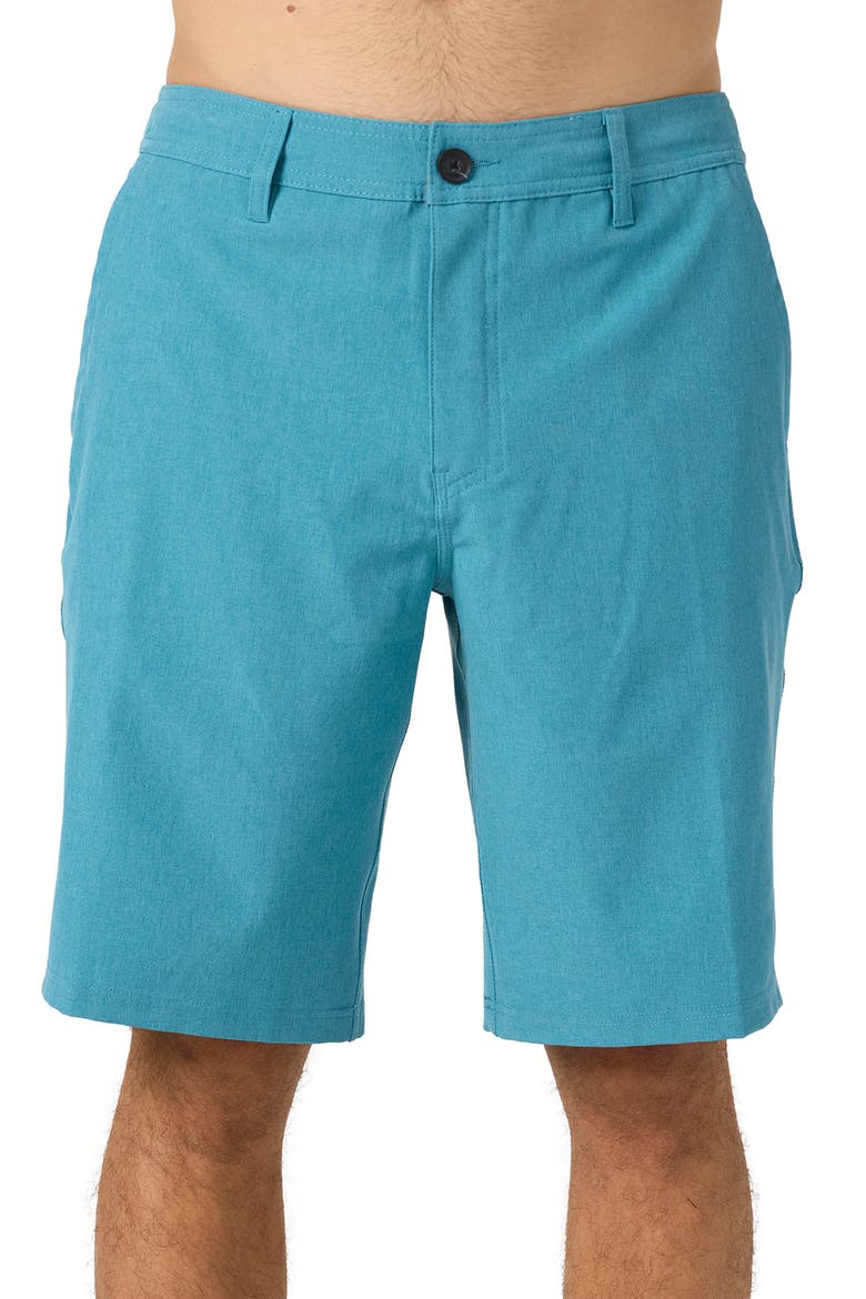 Reserve Water Resistant Hybrid Shorts, Main, color, HEATHER STORMY