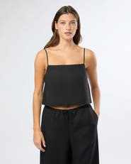 Onia Air Linen Square Neck Tank Top