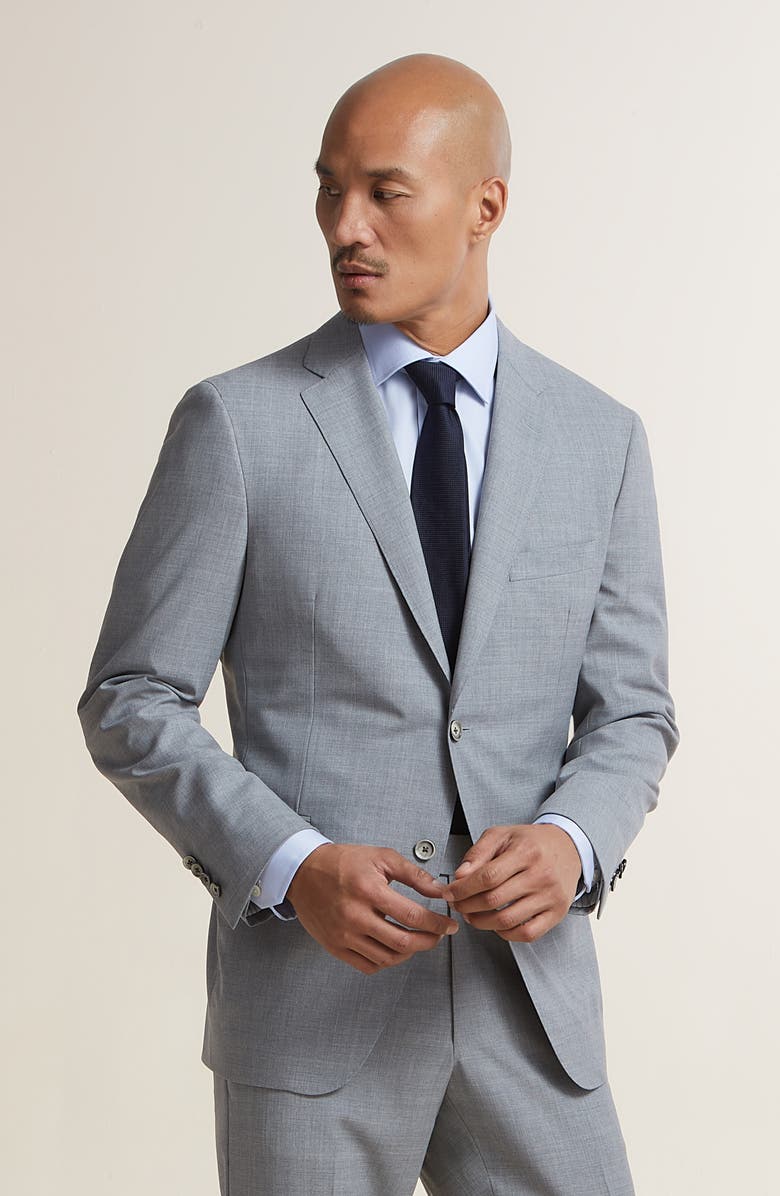 Samuelsohn Contemporary Fit Loop Wool Suit, Alternate, color, 